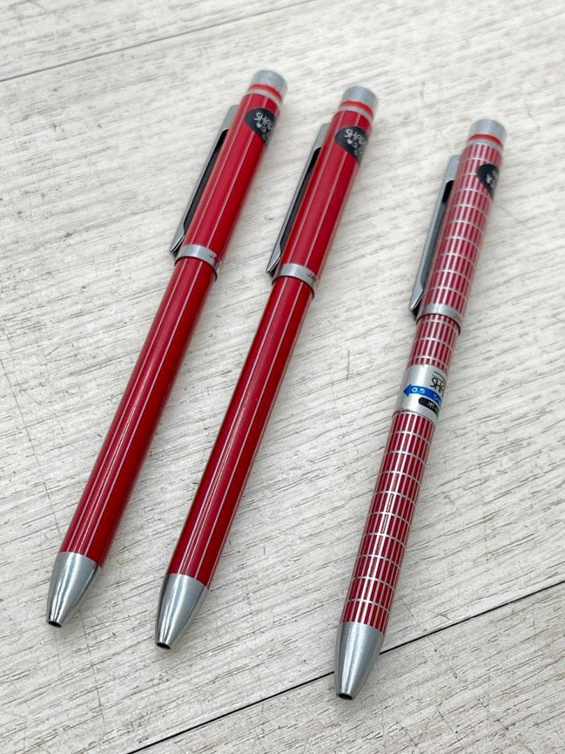 未使用 ゼブラ シャーボ SB-S8 S3×2 3点 まとめて レッド