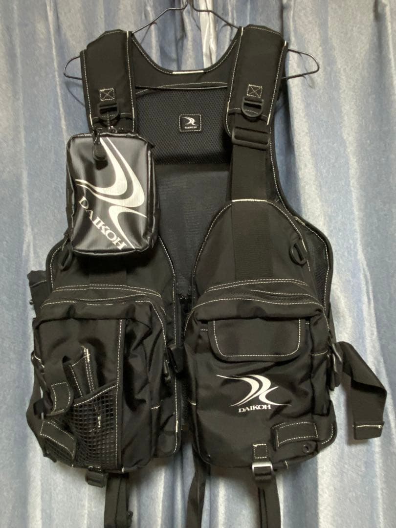DAIKOH フィッシングベスト ブラック