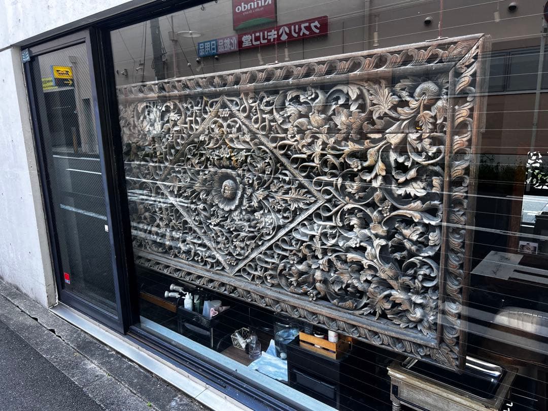 チークカービングパネル