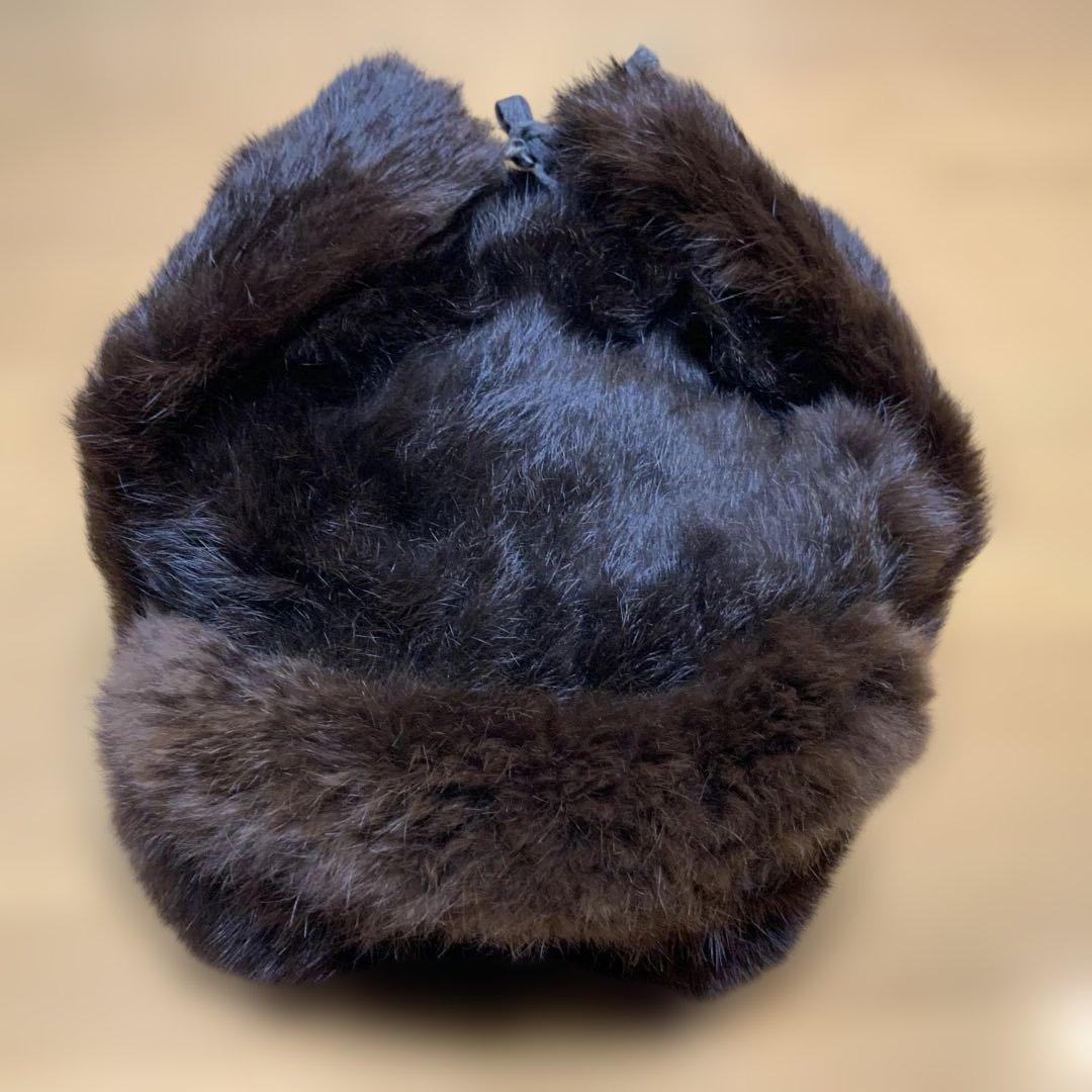 ソ連軍　ウシャンカ帽　リアルミンク