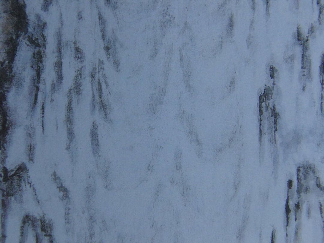 橋本不双人、【滝響】、希少な額装用画集より、新品額装付