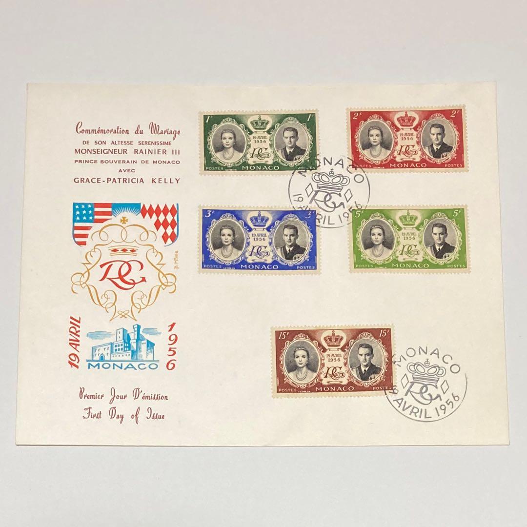 グレースケリー　レーニエ3世　ロイヤルウエディング　結婚記念　招待状　モナコ王国