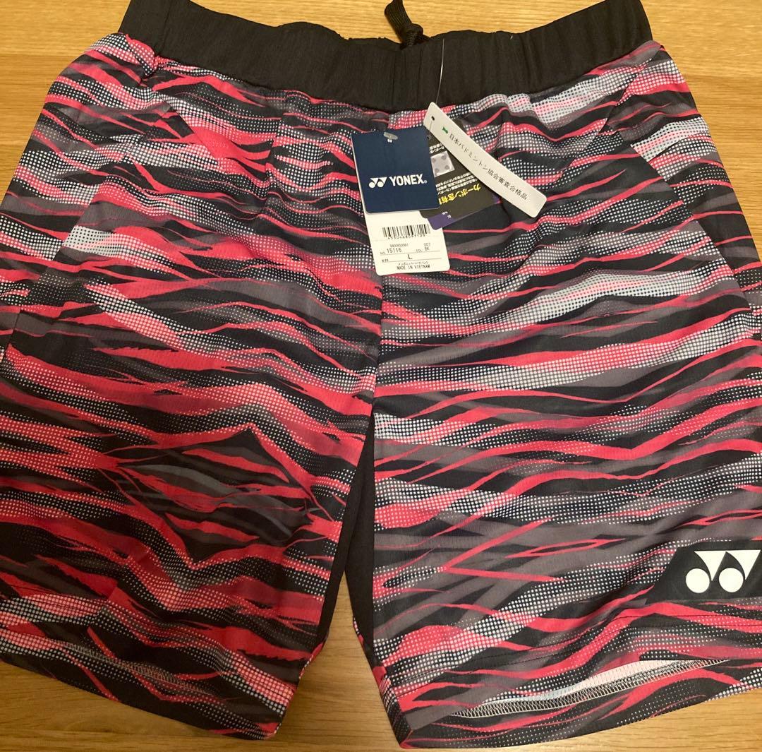 YONEX メンズニットハーフパンツ／ベリークール／ユニ L／数量限定15116