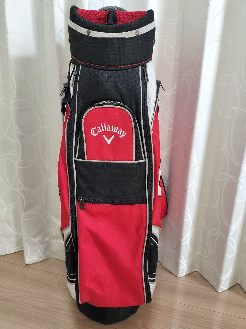 【美品】Callaway キャディバッグ 赤黒