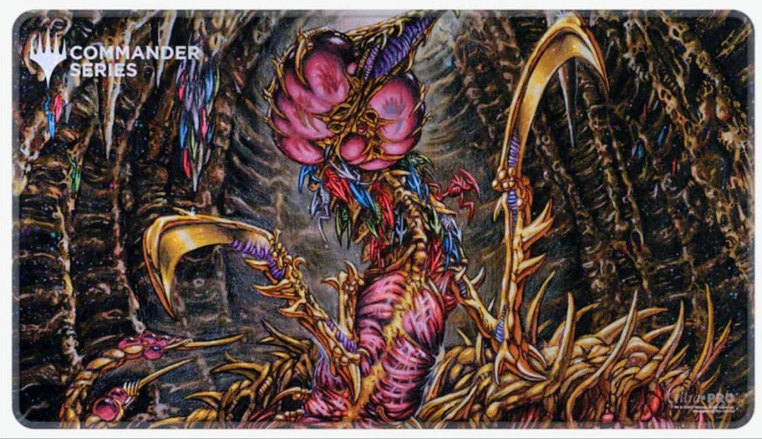 【未使用】MTG　スリヴァーの女王　ホロフォイル　ステッチ加工　 プレイマット