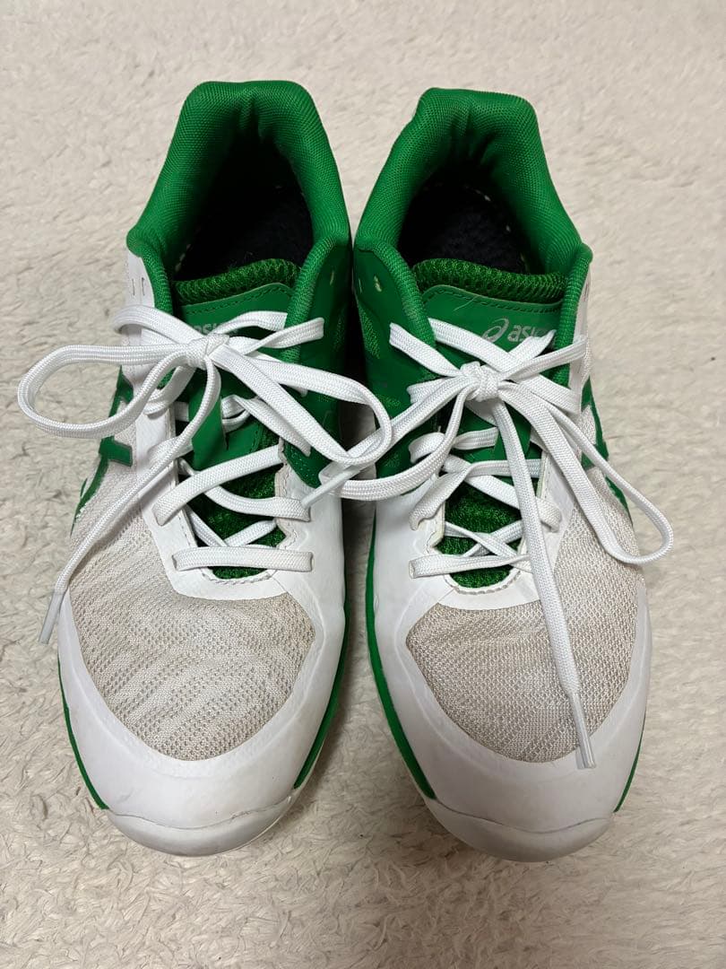 バレーボールシューズV-SWIFT FF3Sオリジナルデザイン白×緑×銀VA17