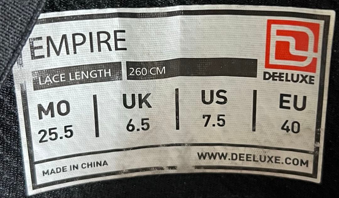 【即日発送】スノボブーツ　DEELUXE EMPIRE エンパイア 25.5cm