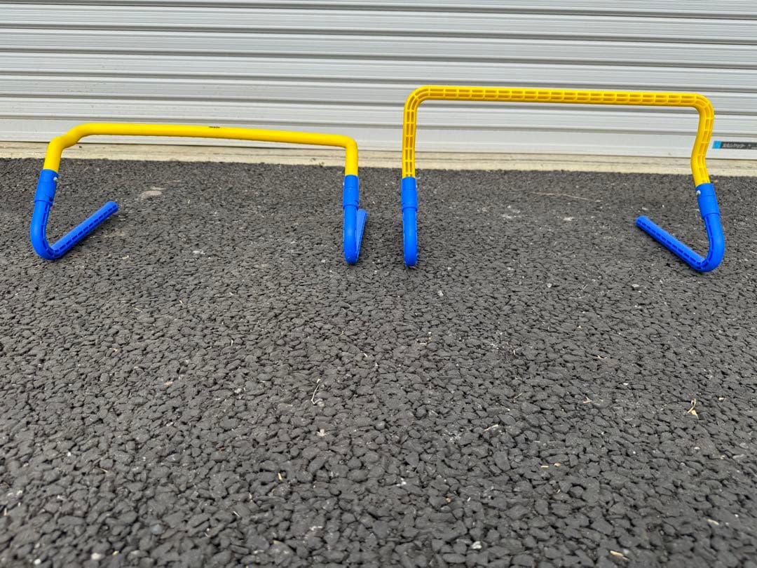NISHI 陸上トレーニング用ハードル 青と黄色 ミニハードル11本セット