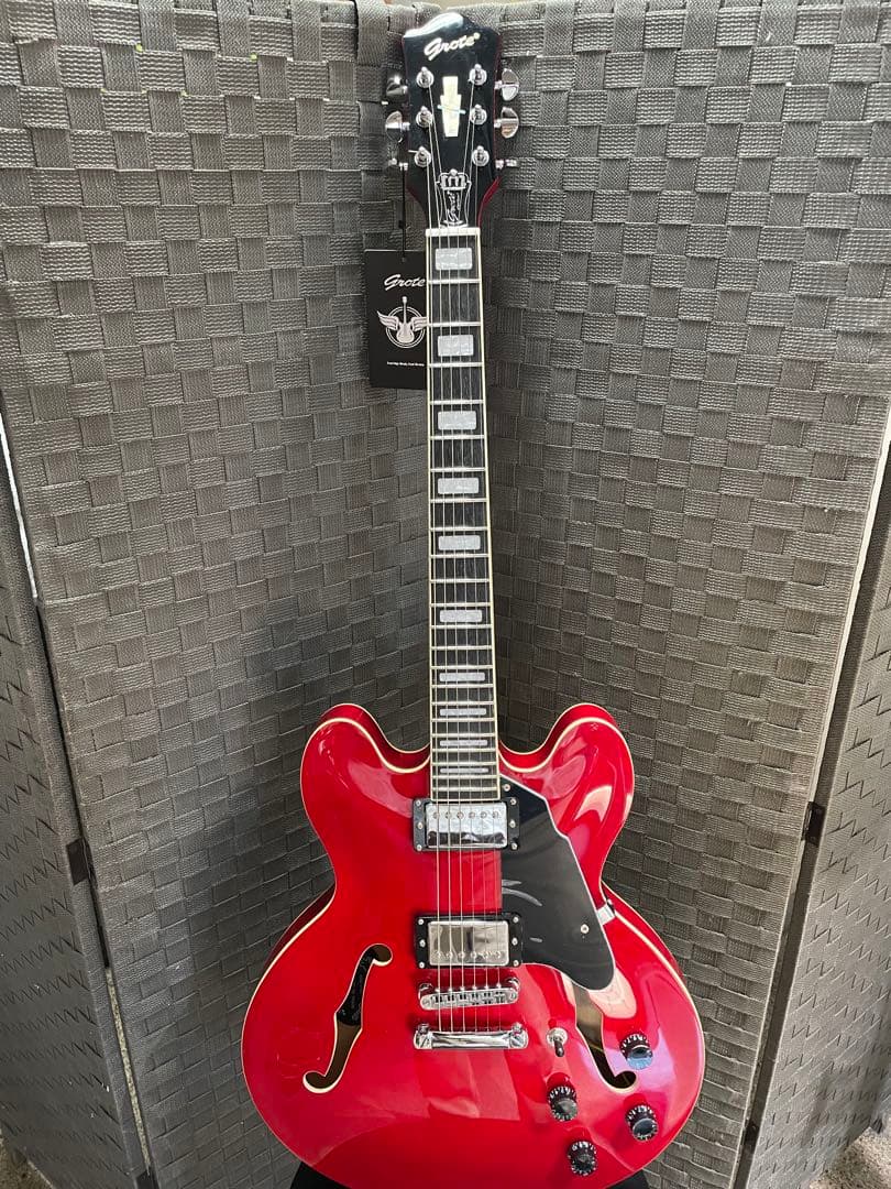 GROTE Jazz Electric Guitar （RED） セミアコ