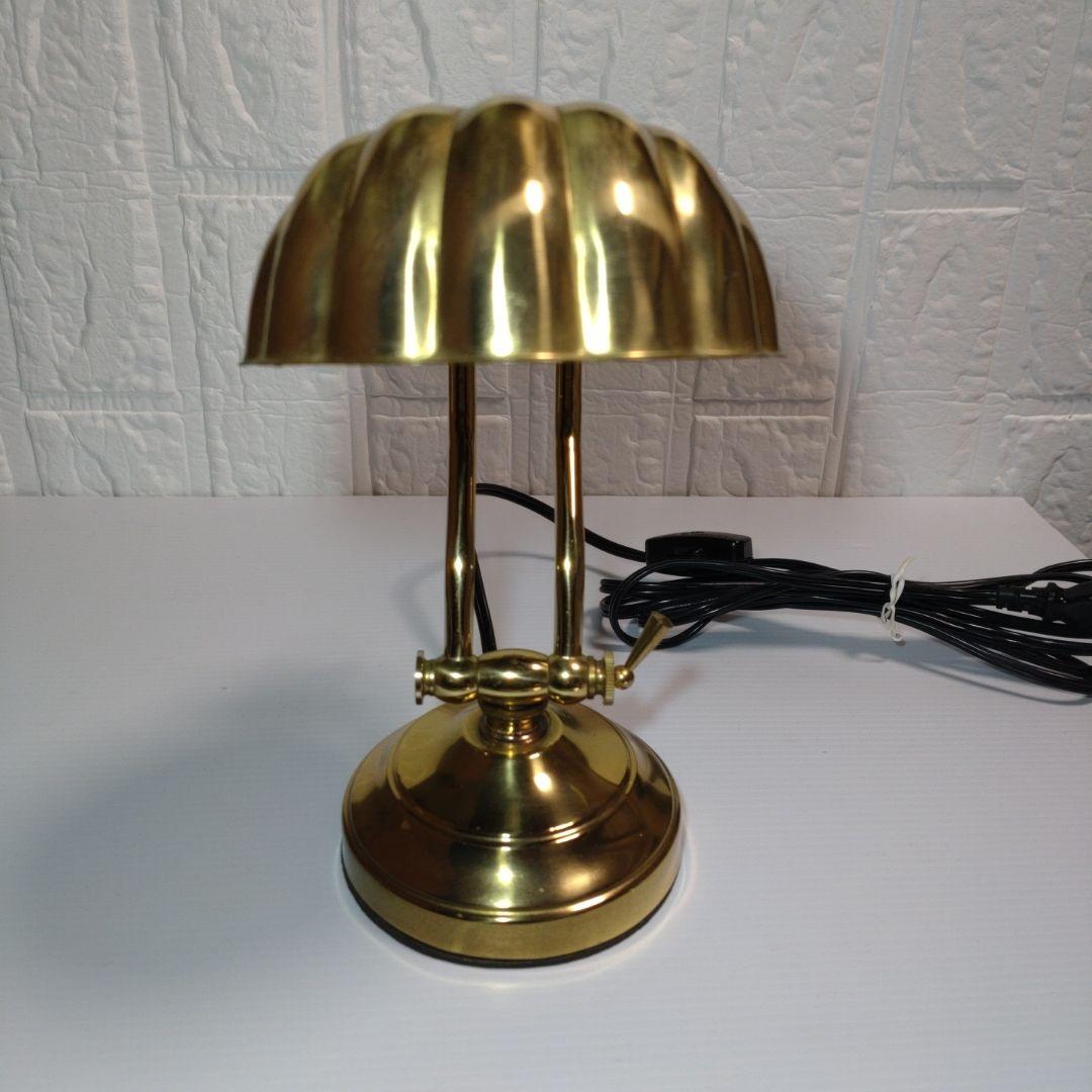 シェル型 テーブルランプ ビンテージ真鍮製