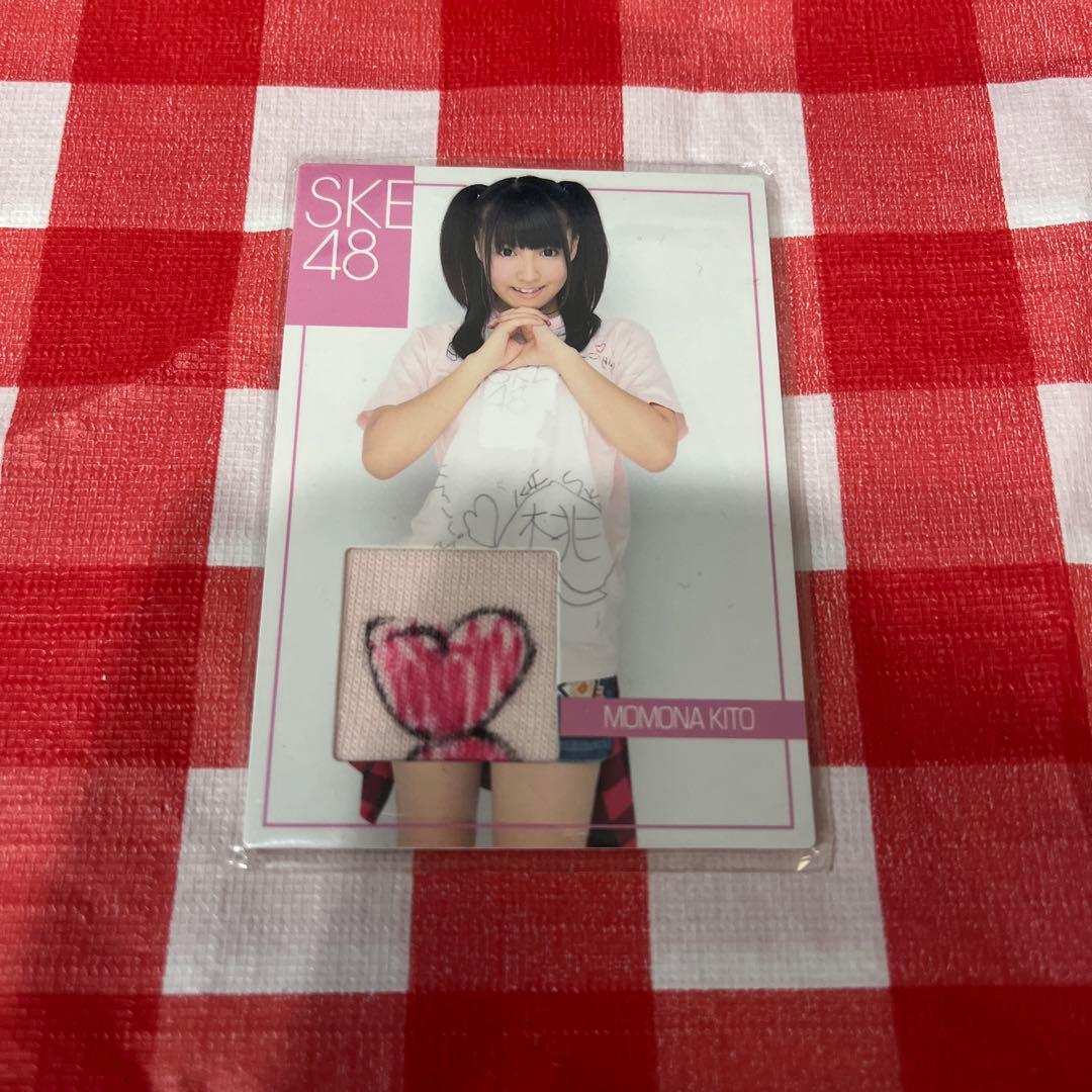 SKE48 生写真 鬼頭桃菜 三上悠亜 ジャージカード トレカ 直筆サイン部分
