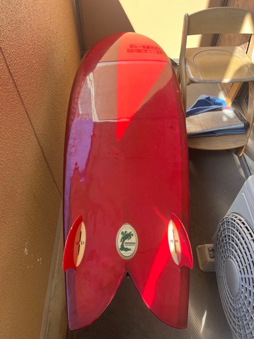 リッチパベル5'8\" レトロフィッシュ　ツインフィン