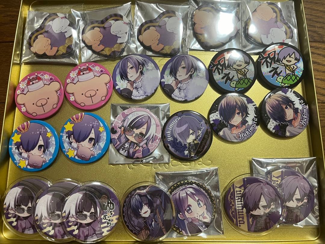 ゆきむら。缶バッジ 24個セット売り