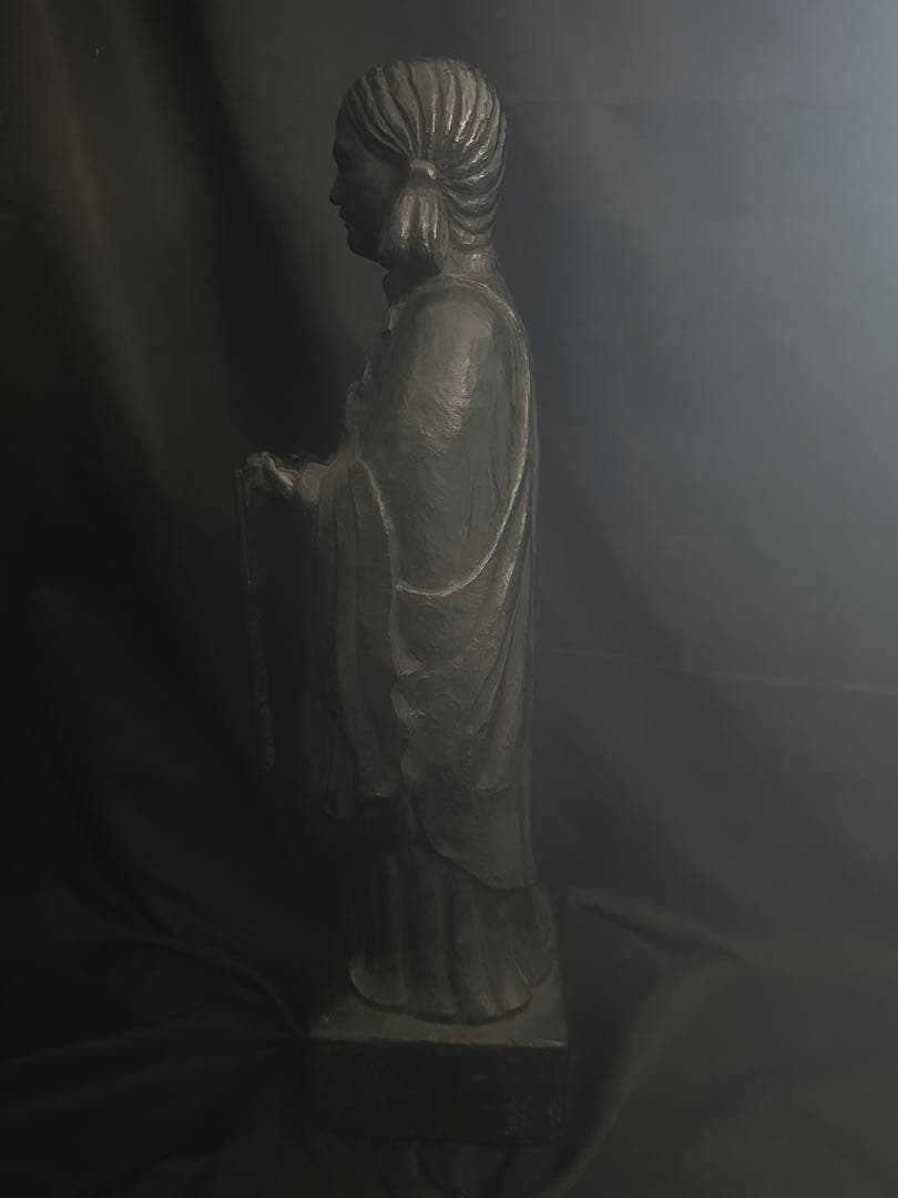 聖徳太子 銅製 像 高さ53cm 板坂辰治氏作/アンティーク