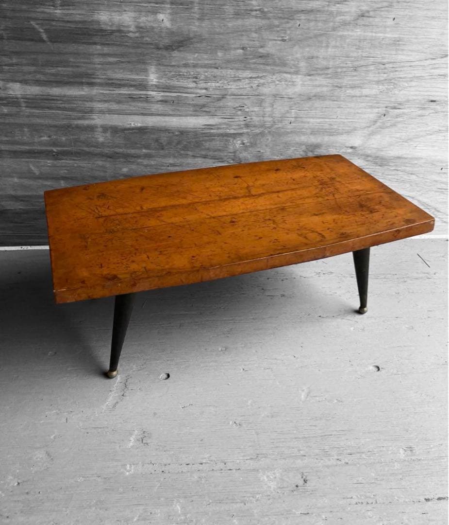 ヴィンテージ　ローテーブル　昭和　レトロ　ちゃぶ台　アンティーク　鉄脚