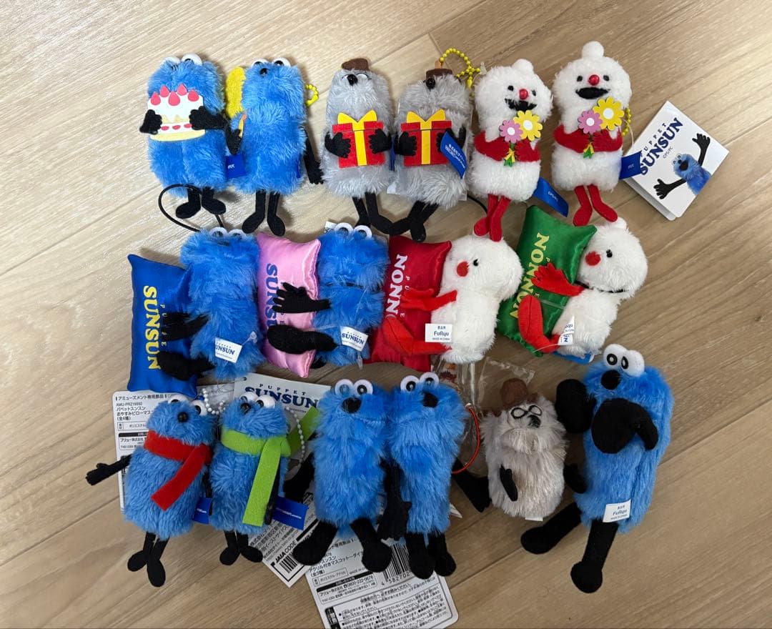 SUNSUN パペットスンスンぬいぐるみマスコット スンスン　ノンノン　ゾンゾン
