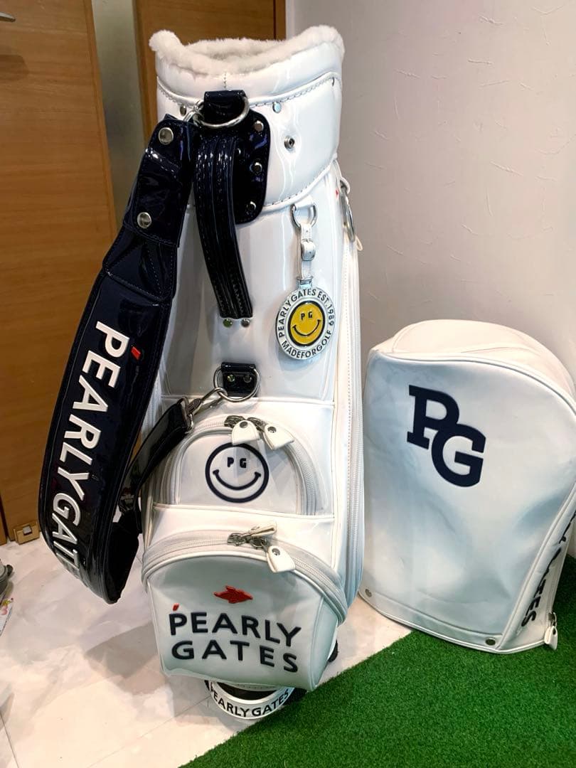 希少　完売　パーリーゲイツ　エナメル　キャディバッグ　メンズ　レディース