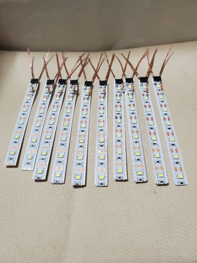 nゲージ室内灯5VテープLED白色　50本 覇王さん専用