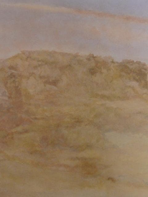 烏頭尾精、【丘高む】、希少な大判額装用画集より、美品、日本人画家