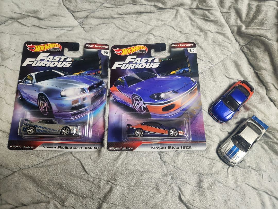 ホットウィール ワイルドスピード R34GT-R,S15シルビア 4台セット