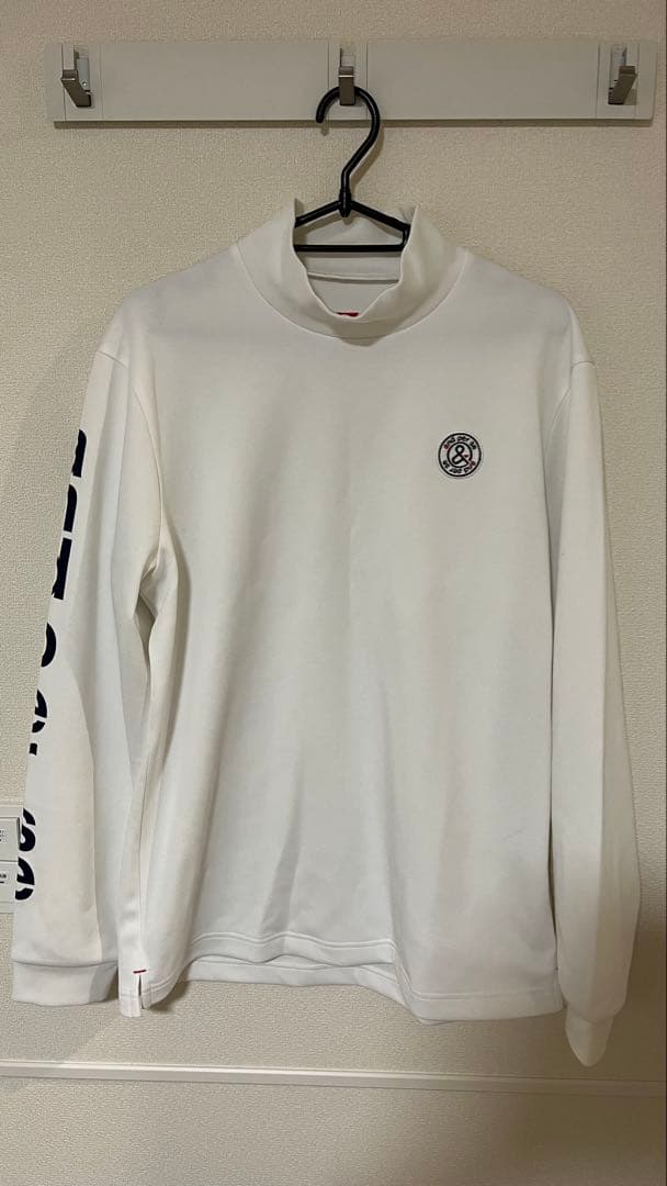 アンパスィ/and per se ロゴプリント長袖ハイネックシャツ（メンズ）