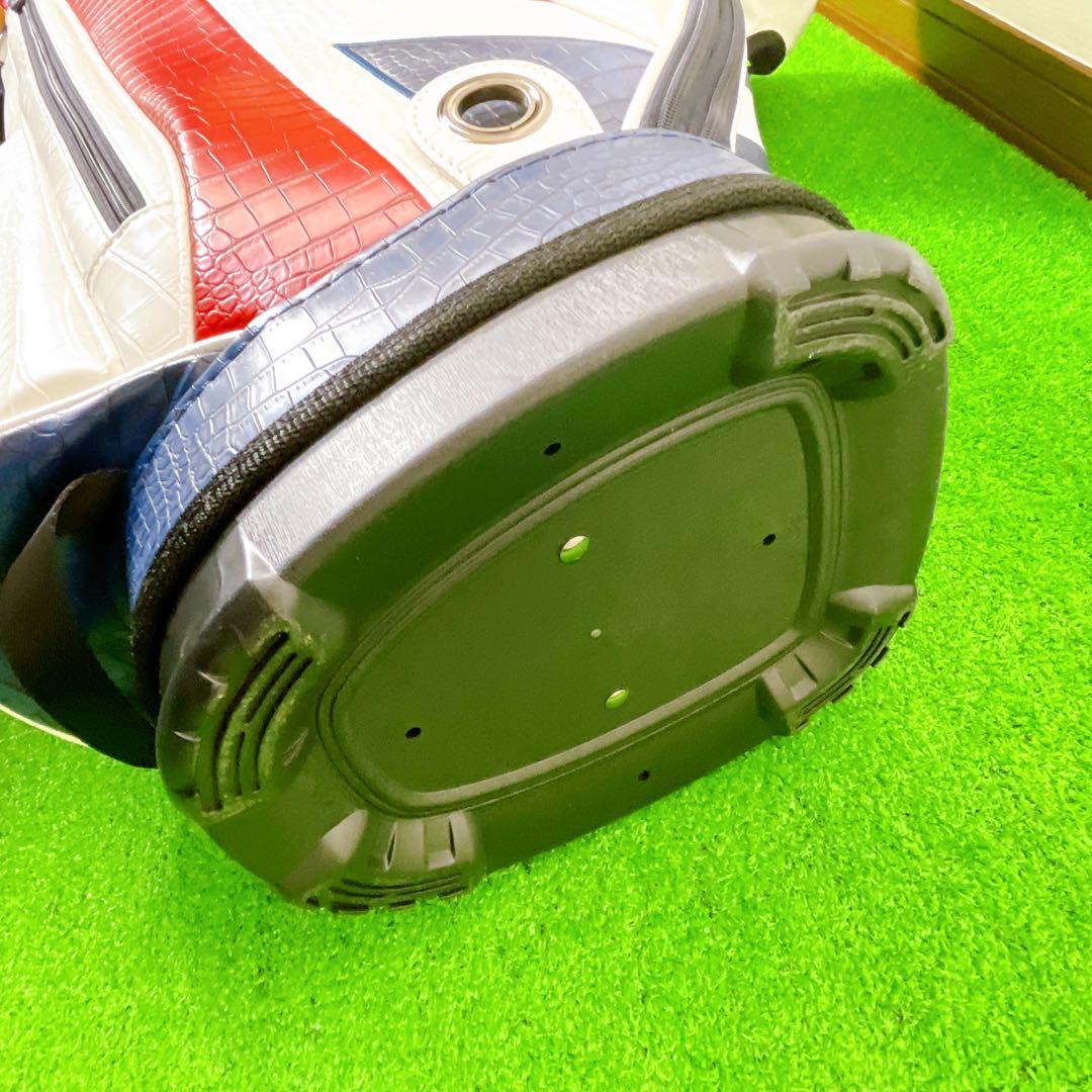 美品　アドミラル　クロコ　型押し　高級　キャディバック