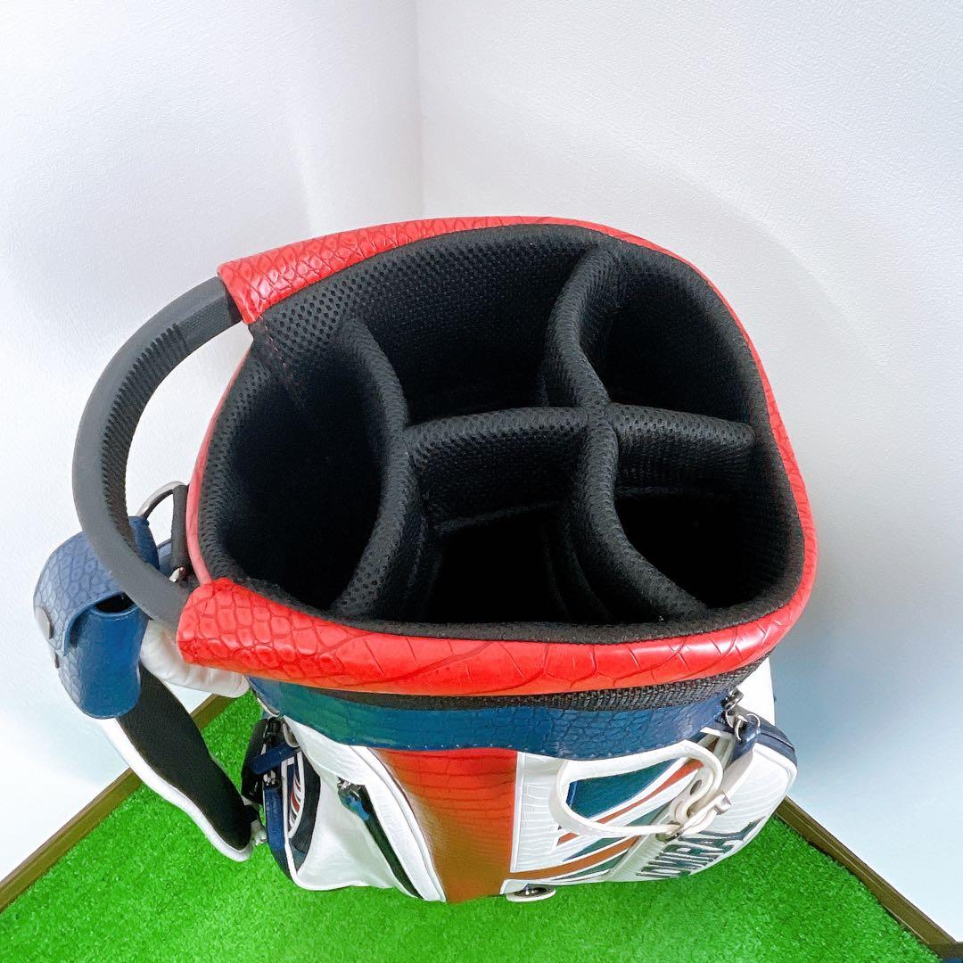 美品　アドミラル　クロコ　型押し　高級　キャディバック