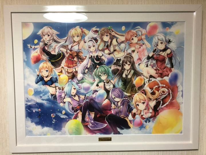 アイドル部1周年記念　キャラファイングラフ　シリアルナンバー入プレート付