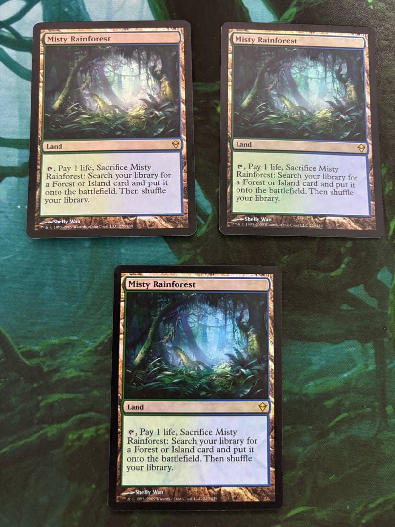 霧深い雨林　ZEN版　英語FOIL 3枚セット