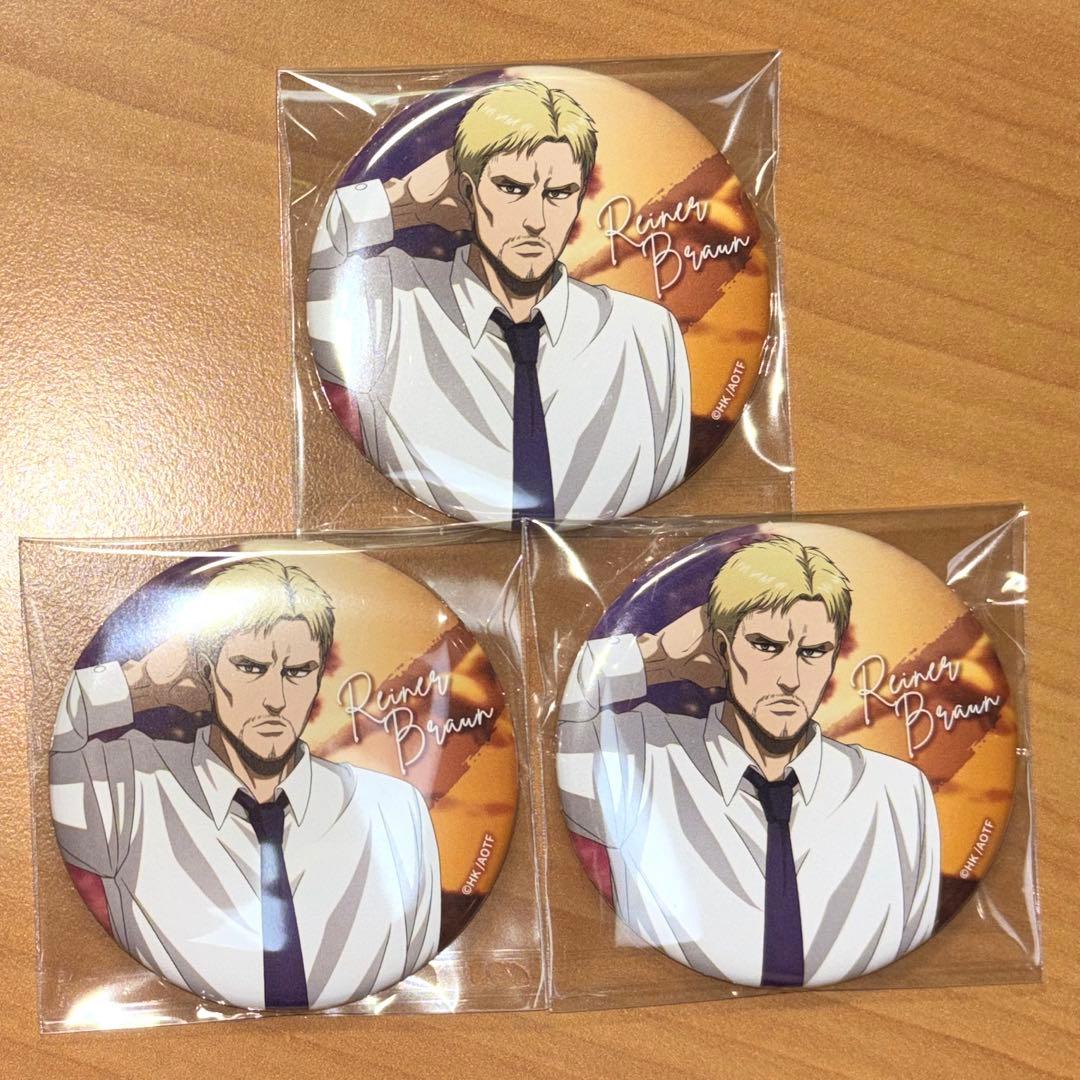 進撃の巨人　ライナー　アタックフェス 缶バッジ