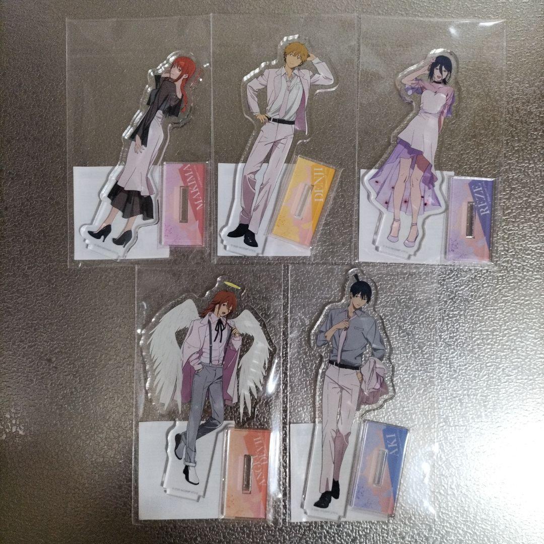 チェンソーマン　アクリルスタンド　コンプリート 全5種 プリンスホテル　カフェ