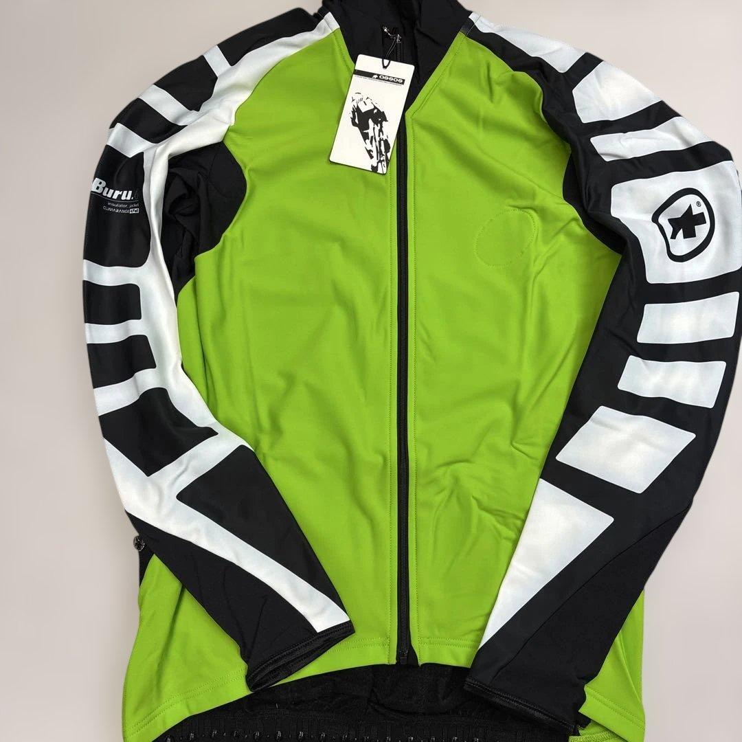 【新品】アソス長袖サイクルジャージ グリーン/ブラック