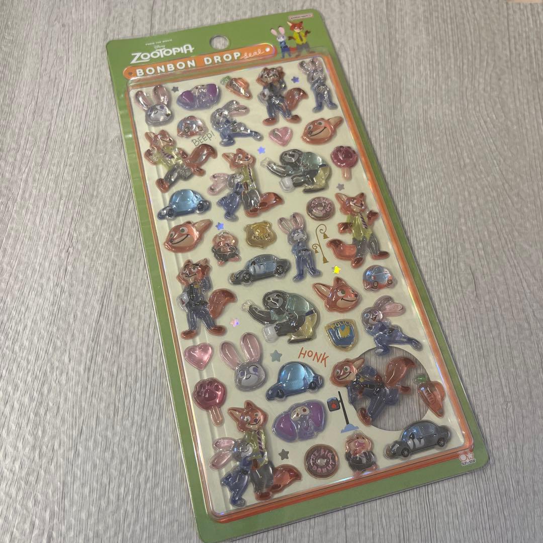 ディズニー　Disney ズートピア　ボンボンドロップシール　ボンドロ