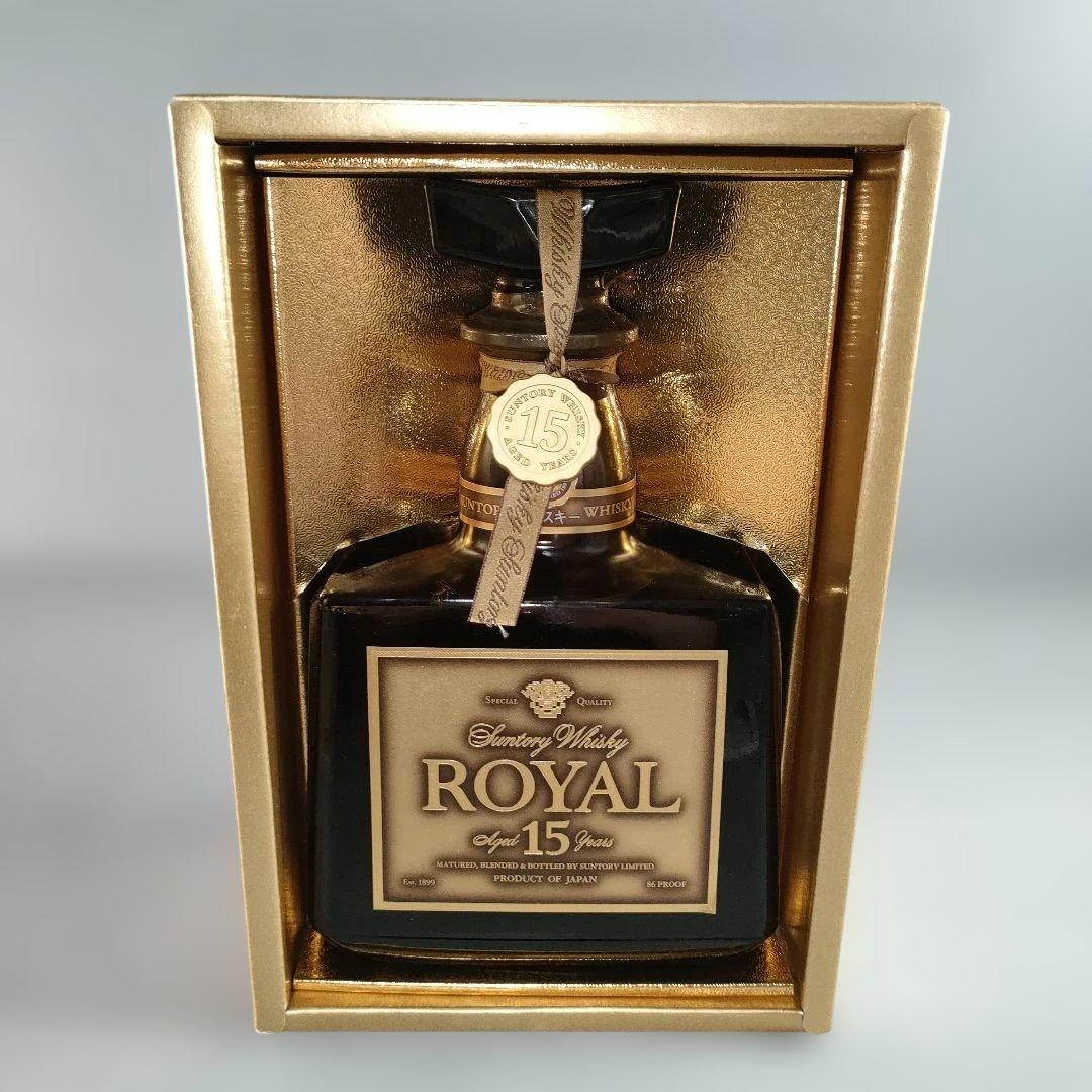 A1338-5/サントリーウイスキー/ローヤル15年 ゴールドラベル/750ml