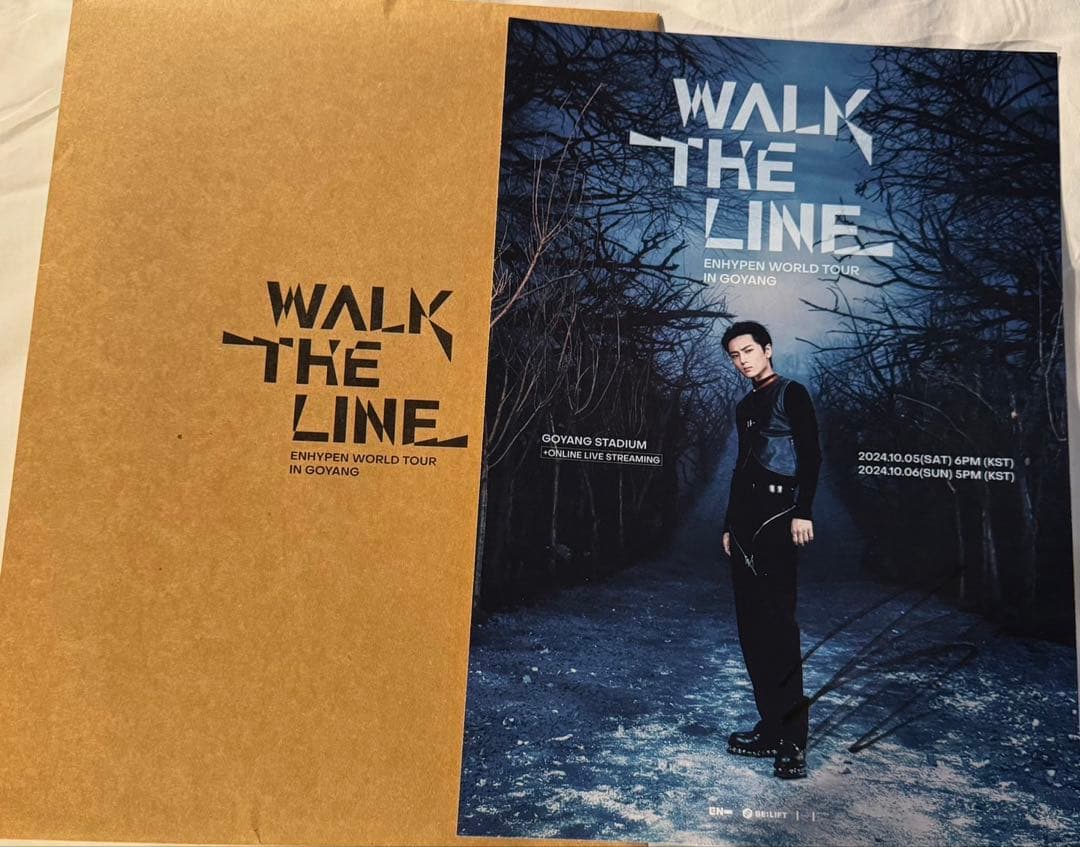 enhypen 直筆サイン入りポスター　ジェイ WTL プレステ特典