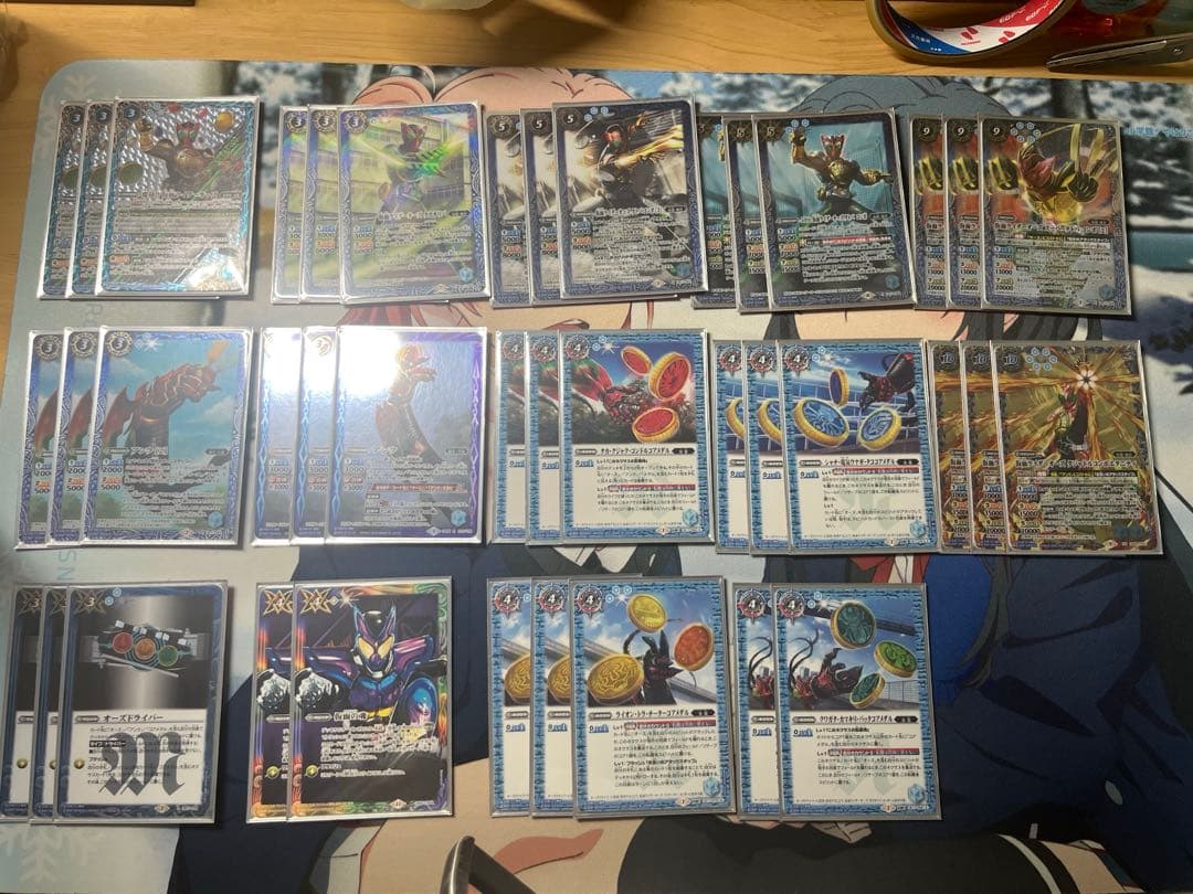 仮面ライダーオーズ　デッキパーツ　スリーブ付き