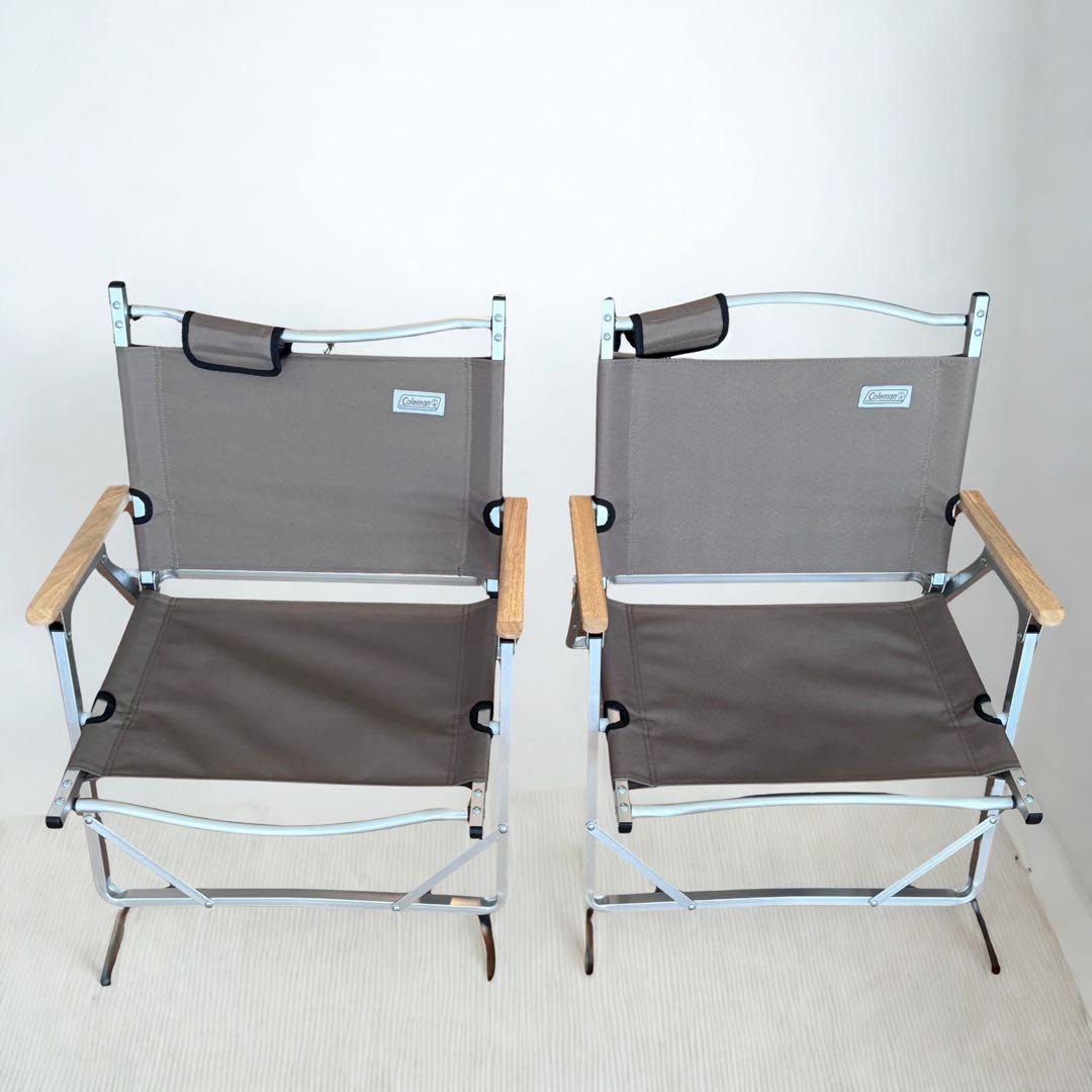 Coleman アウトドアチェア 2脚セット グレージュ