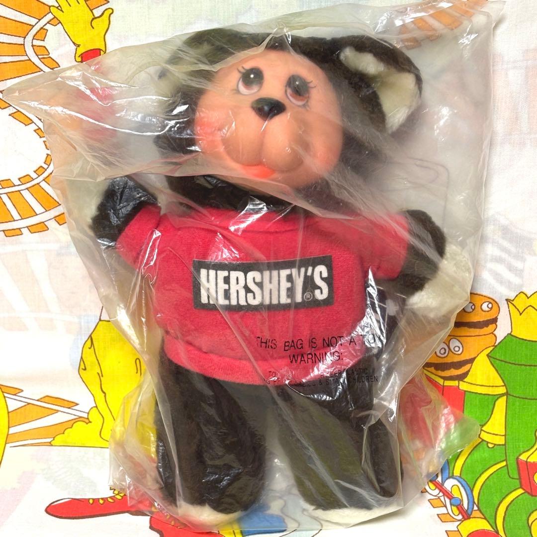 ②ハーシーズ くま クラバーフェイス ぬいぐるみ HERSHEY'Sビンテージ