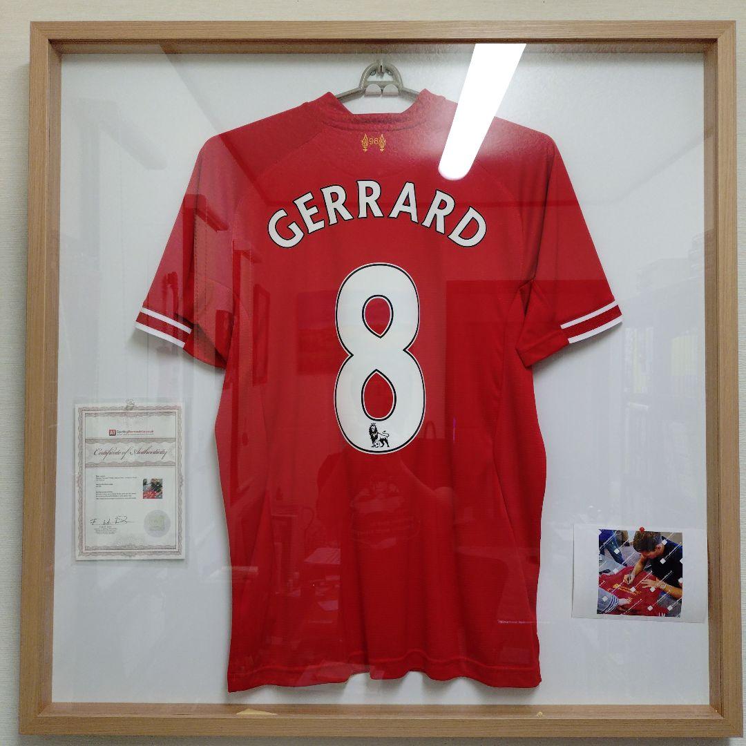 【額なし】リバプール Gerrard サイン入りユニフォーム