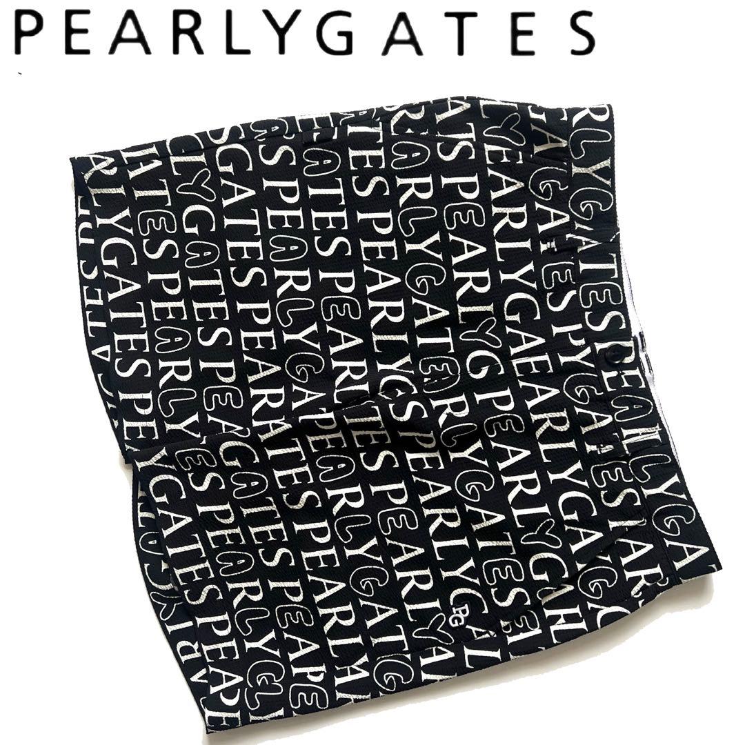 PEARLY GATES パーリーゲイツ　総柄　ハーフパンツ　メンズ　ロゴ　L