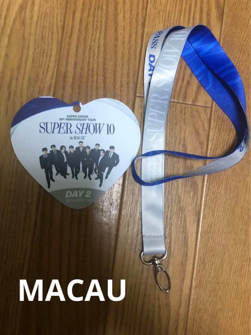 SUPER SHOW 10 in マカオ サウンドチェック　　ネックストラップ