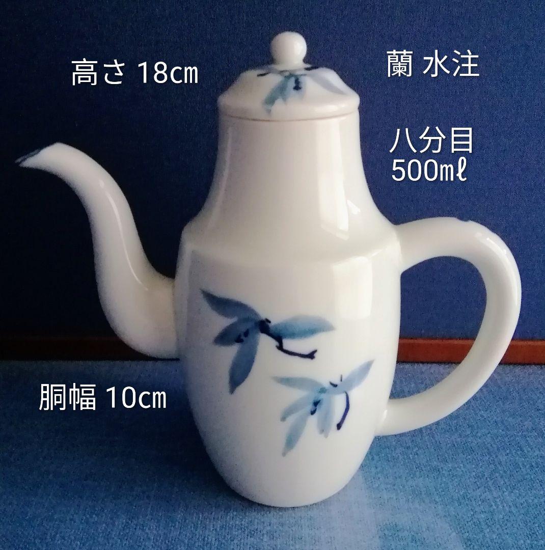 煎茶道具　染め付け水注