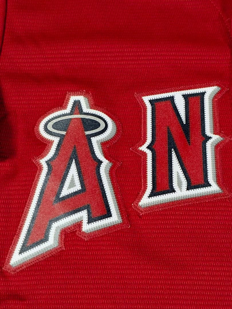 ①USA製 マジェスティック　エンゼルス 大谷翔平 ユニフォーム　Ｍ レッド