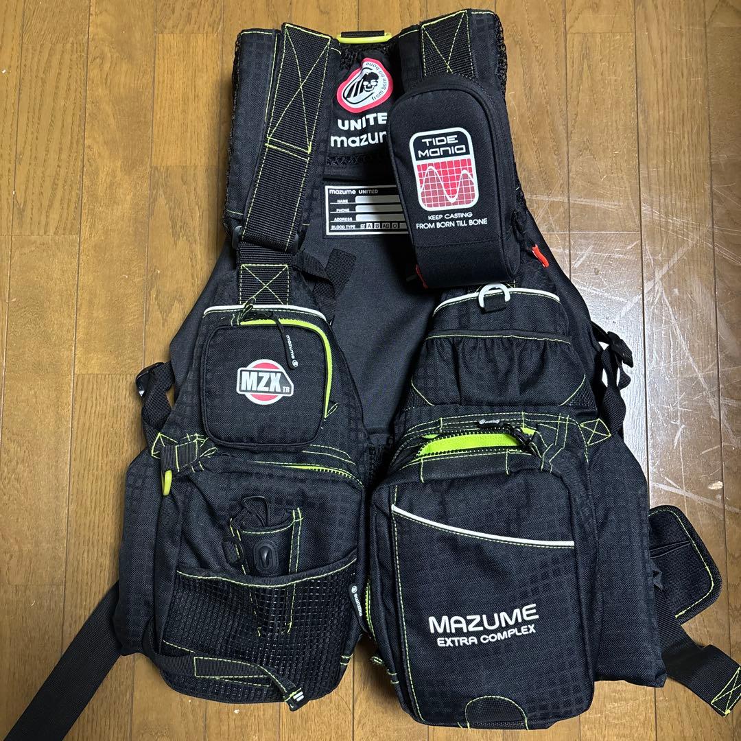 MAZUME EXTRA COMPLEX フィッシングベスト ブラック