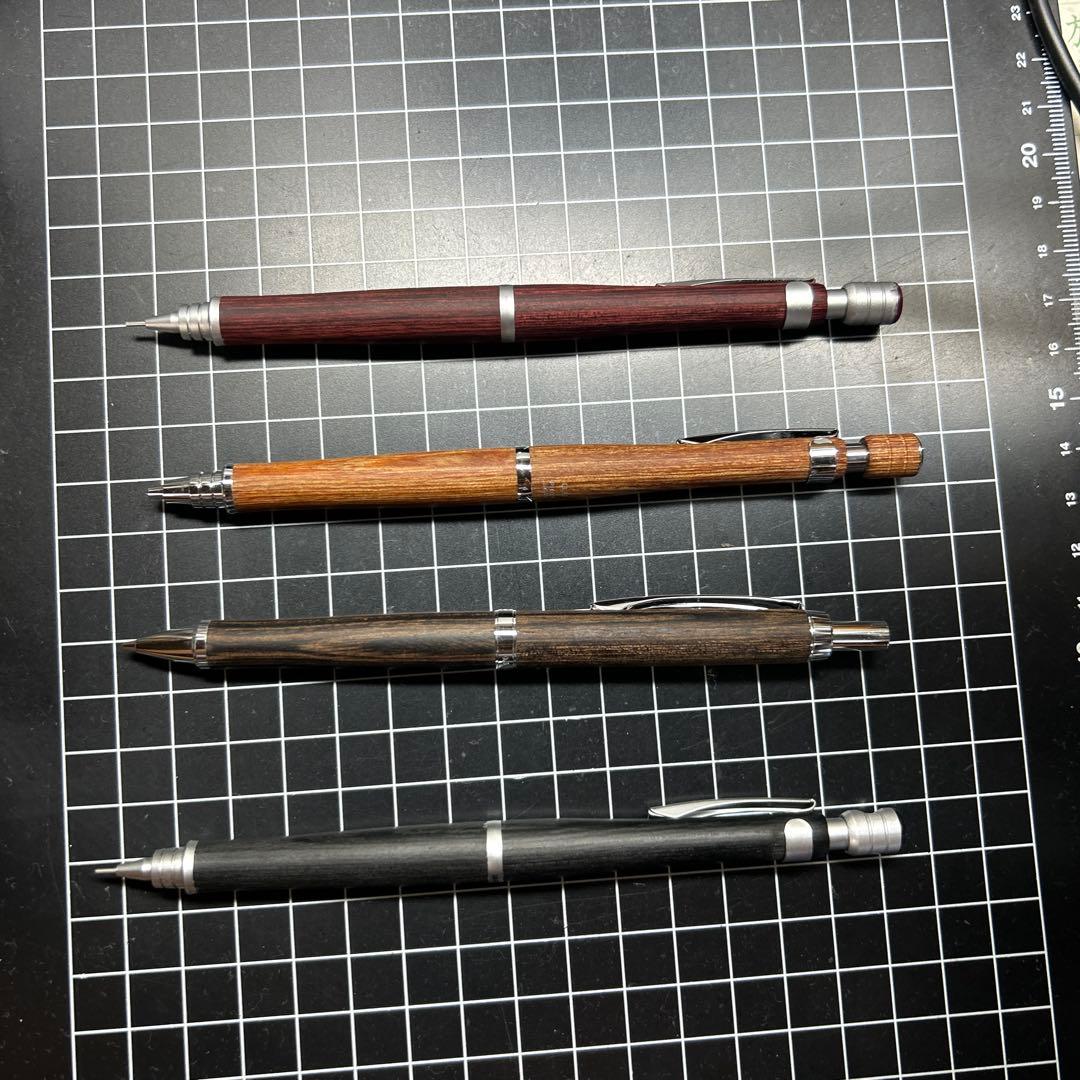 木製・金属製シャープペンシルセット