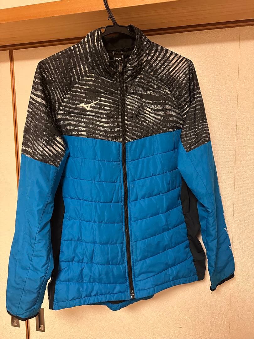 Mizuno テックフィルジャケット　青黒Ｌサイズ