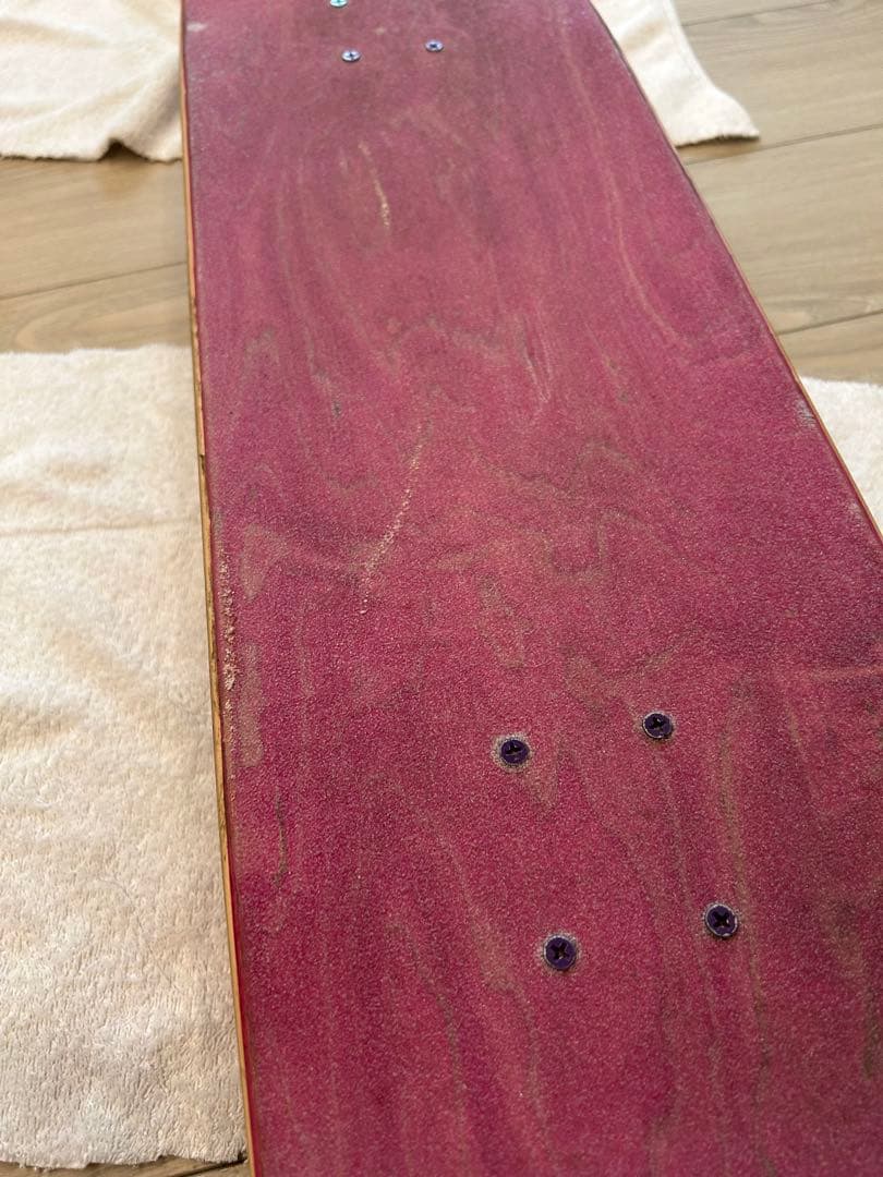 パープルデッキ オレンジウィール スケートボード