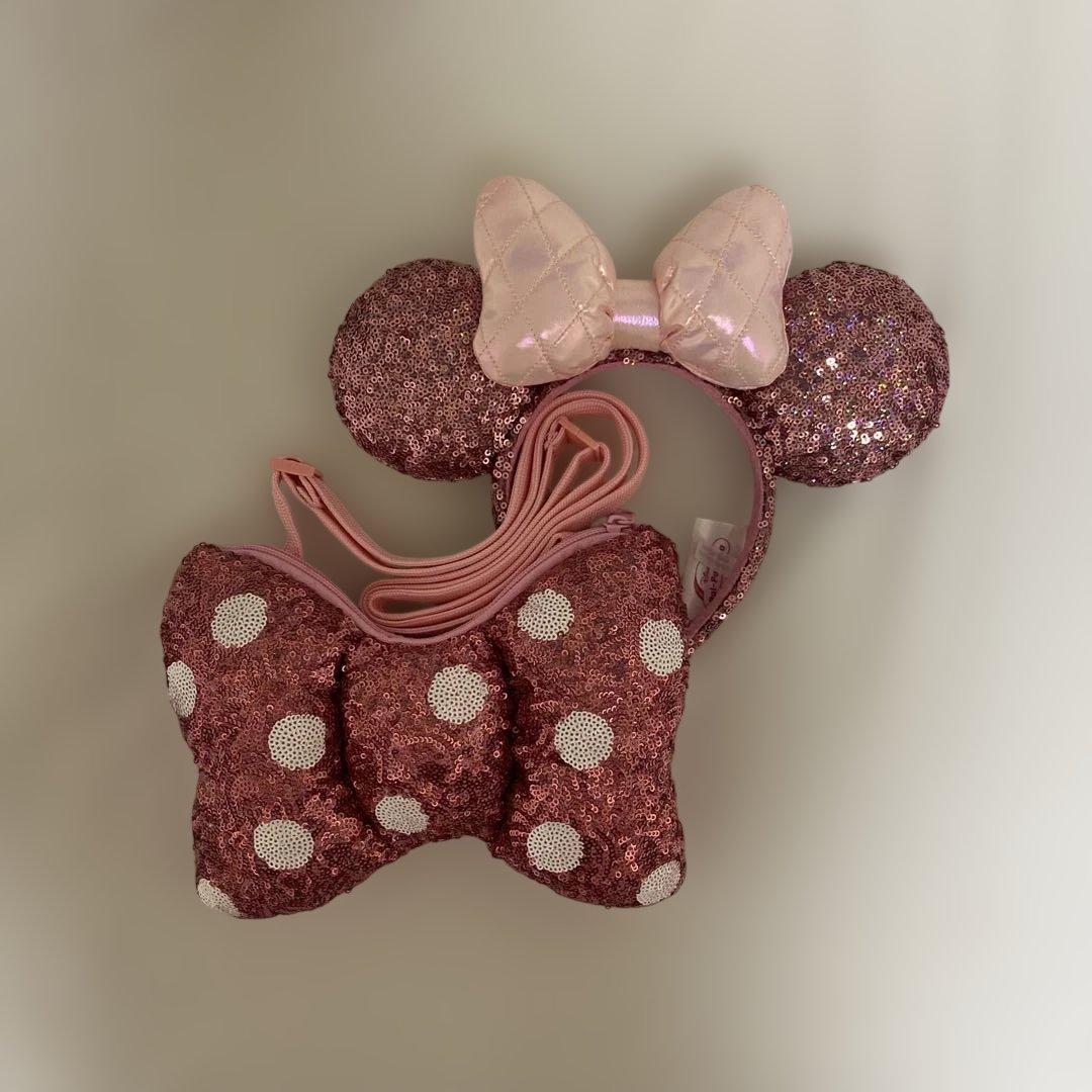 ディズニーパルパルーザ ミニーファンダーランドリボンバッグ・カチューシャセット