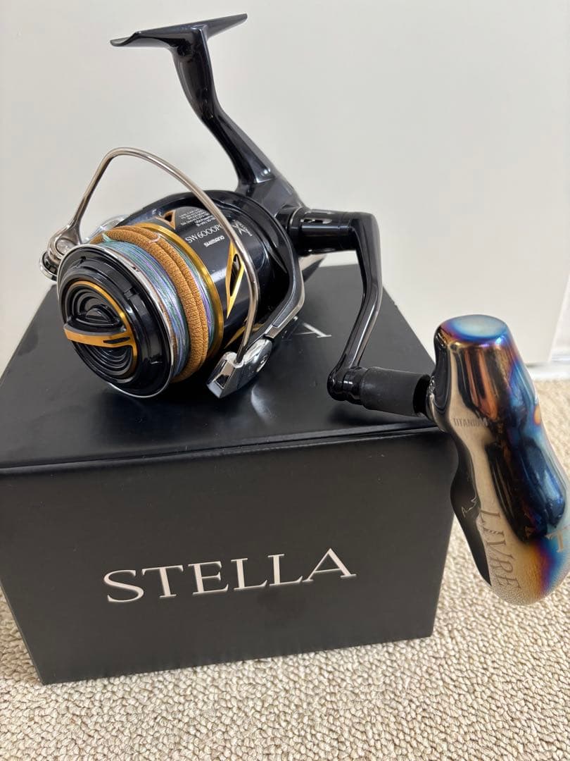 20ステラSW 6000PG 美品 リブレハンドル付き