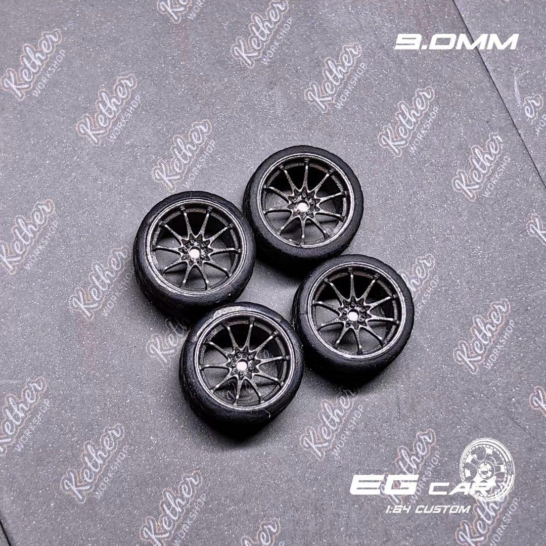 1/64 EGwheels RAYS CE28風ホイール ミニカートミーテック